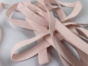 BH strop elastik - lækker kvalitet i blid lyserød, 12 mm